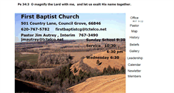 Desktop Screenshot of firstbaptistcg.com